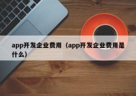 app开发企业费用（app开发企业费用是什么）