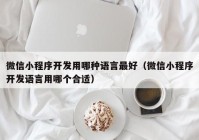 微信小程序开发用哪种语言最好（微信小程序开发语言用哪个合适）