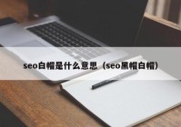 seo白帽是什么意思（seo黑帽白帽）