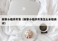 微擎小程序开发（微擎小程序开发怎么本地调试）