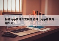 标准app软件开发制作公司（app开发方案公司）