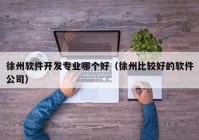 徐州软件开发专业哪个好（徐州比较好的软件公司）