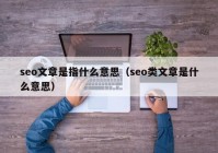 seo文章是指什么意思（seo类文章是什么意思）