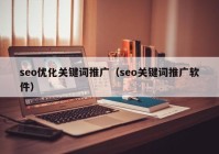 seo优化关键词推广（seo关键词推广软件）