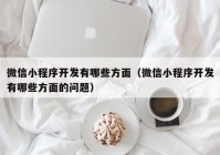 微信小程序开发有哪些方面（微信小程序开发有哪些方面的问题）