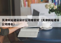 天津网站建设设计公司哪家好（天津网站建设公司排名）