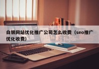 白银网站优化推广公司怎么收费（seo推广优化收费）